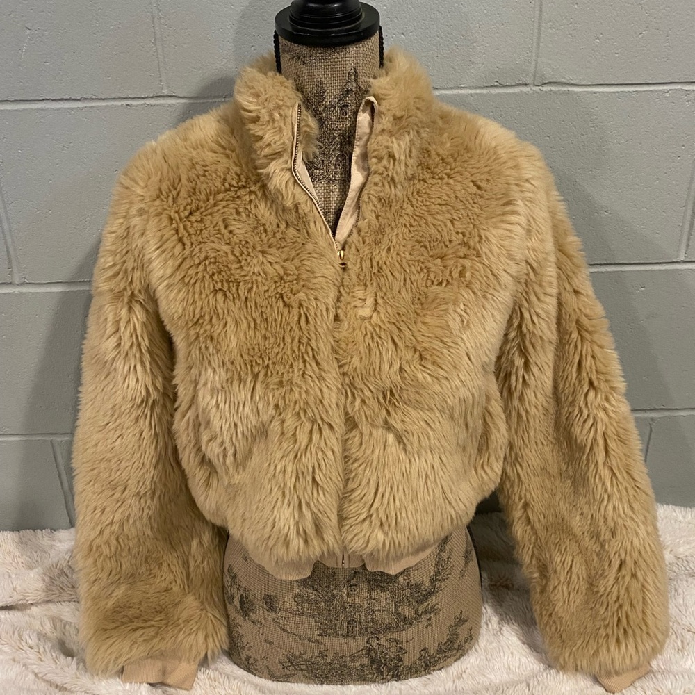 Janie and Jack Tan Teddy Jacket
